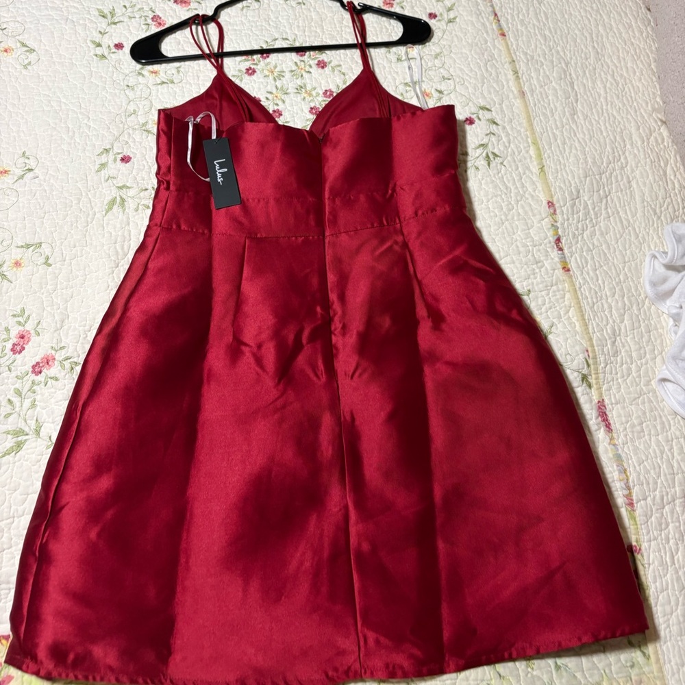 Lulu's Red Sleeveless Mini Dress - Picture 3 of 5